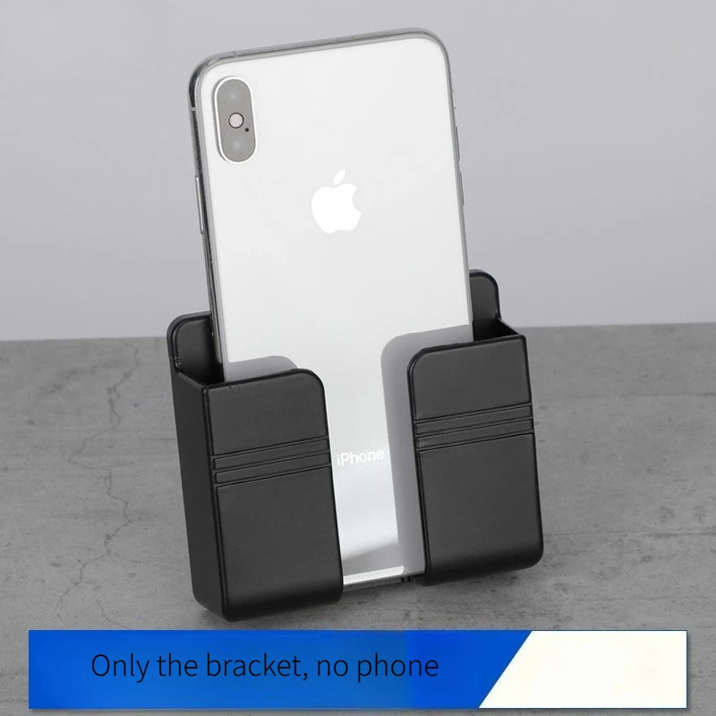 Punch-Free Wall Mount Storage Holder, Mobile Phone & Remote Control Organizer, Multifunctional Wall Rack for Home Bathroom
