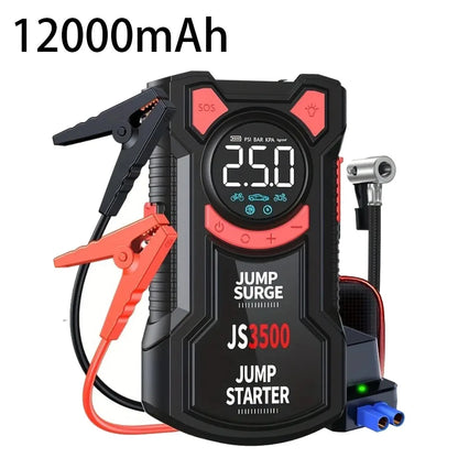 5-in-1 Jump Starter with Air Pump 3000A Peak Starter Box 150PSI Battery Pack with Digital Tire Inflator Car Battery Jump Starter