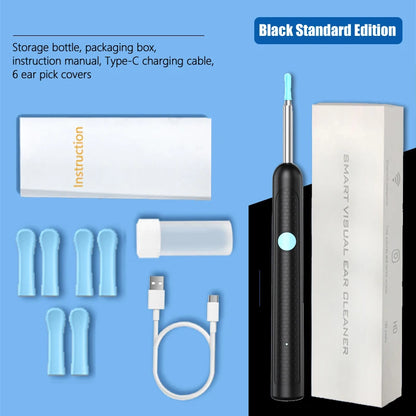Generation-2, Visual Ear Wax Cleaner Camera Safe Earwax Removal Endoscope Ear Cleaning Tools Ear Care, Black, White Styles, Hot