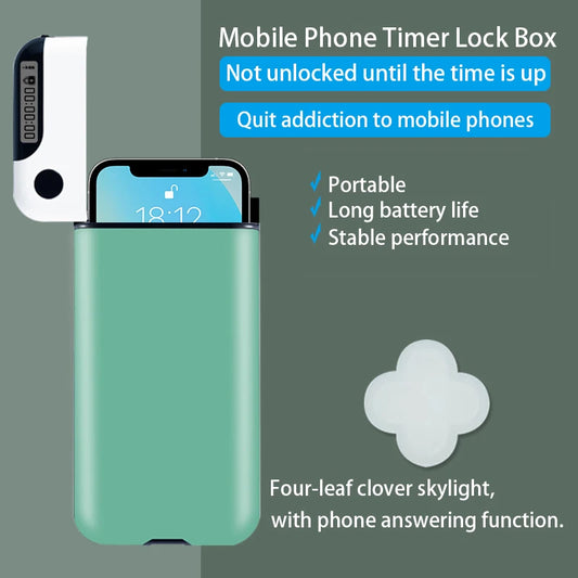 Mobile Phone Timer Lock Box Self-Discipline Device Phone Lock Time Management and Anti-Mobile Internet Addiction Lock Box