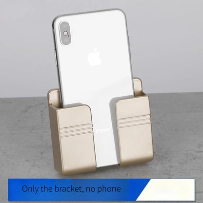Punch-Free Wall Mount Storage Holder, Mobile Phone & Remote Control Organizer, Multifunctional Wall Rack for Home Bathroom