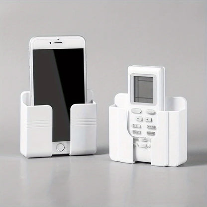 Punch-Free Wall Mount Storage Holder, Mobile Phone & Remote Control Organizer, Multifunctional Wall Rack for Home Bathroom