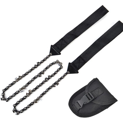 24 Inch Pocket Chain Rope Saw Portable Hand Saw With Sharp Teeth Blades for Survival Gear Camping Hunting Tree Cutting
